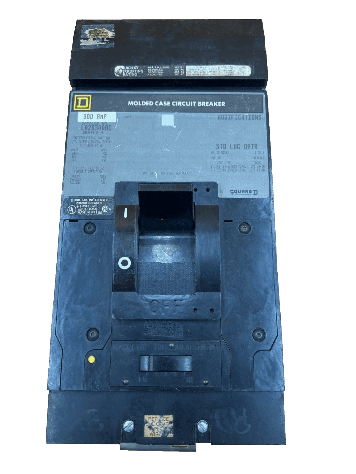 Square D LA26300AC Circuit Breaker — image 1 of 7