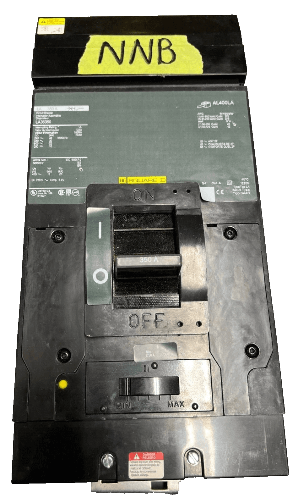 Square D LA36350 I-Line Circuit Breaker 350A 3P 600V 3PH LA 350 Amp 3 Pole – image 1