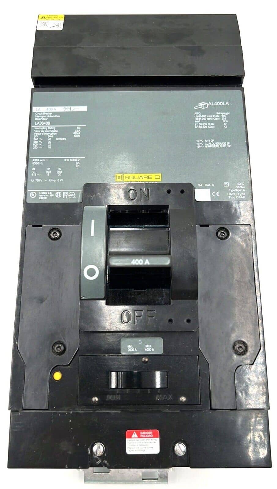 Square D LA36400 Circuit Breaker — image 1 of 7