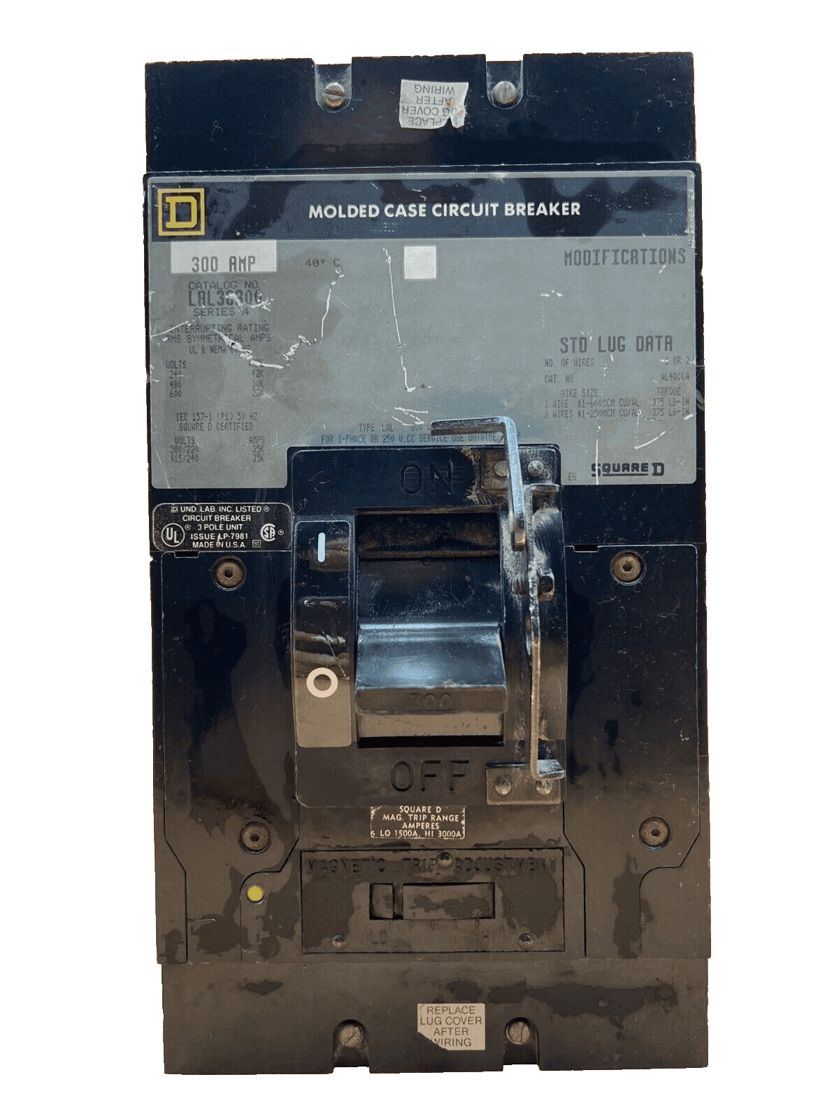Square D LAL36300 Circuit Breaker — image 1 of 7