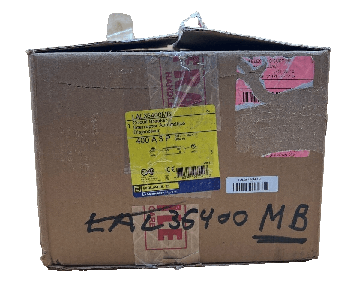Square D LAL36400MB Circuit Breaker 400A 480V 3P Lug to Lug 400 Amp 3 Pole – image 1