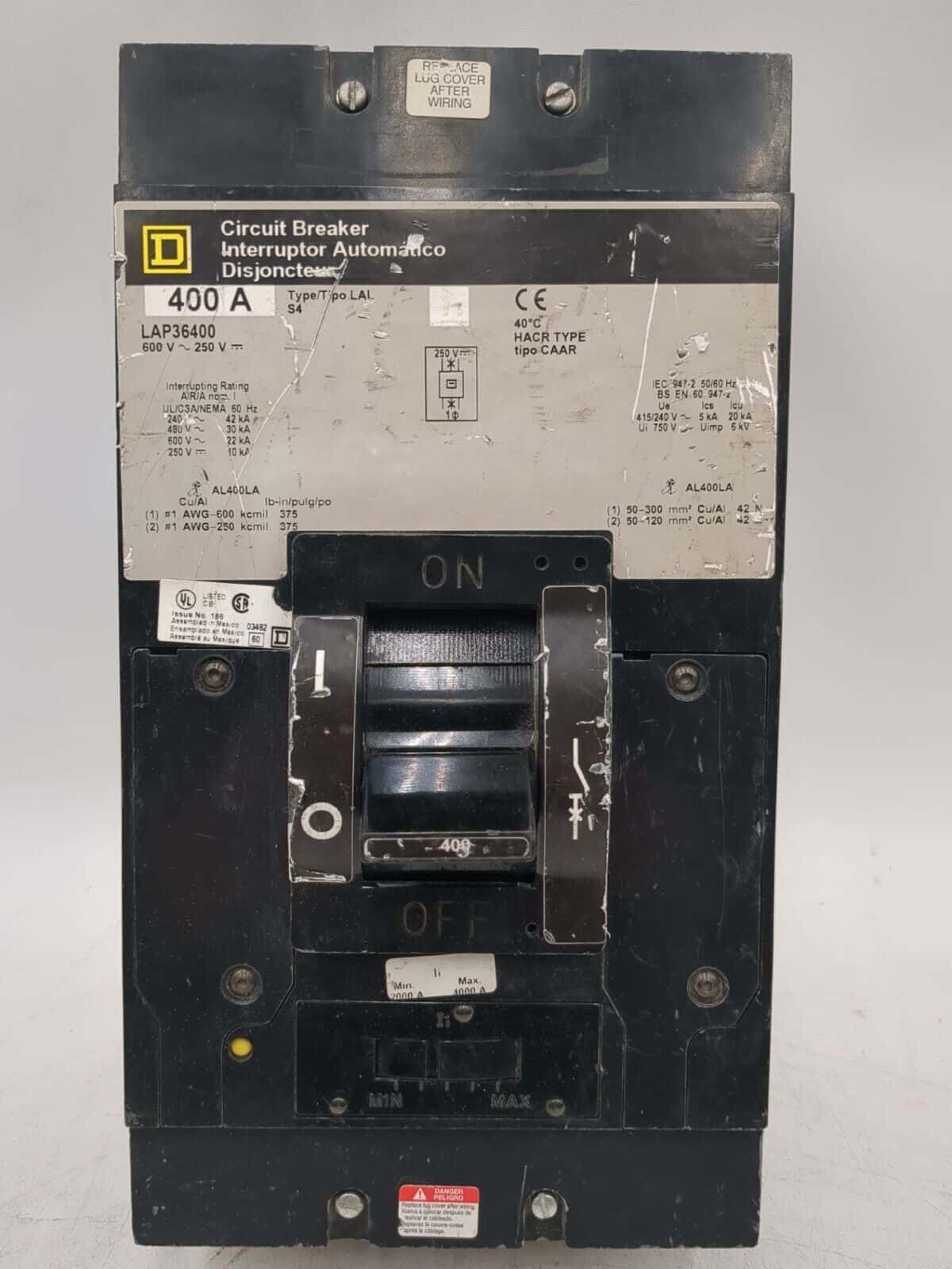 Square D LAP Circuit Breaker — image 1 of 7