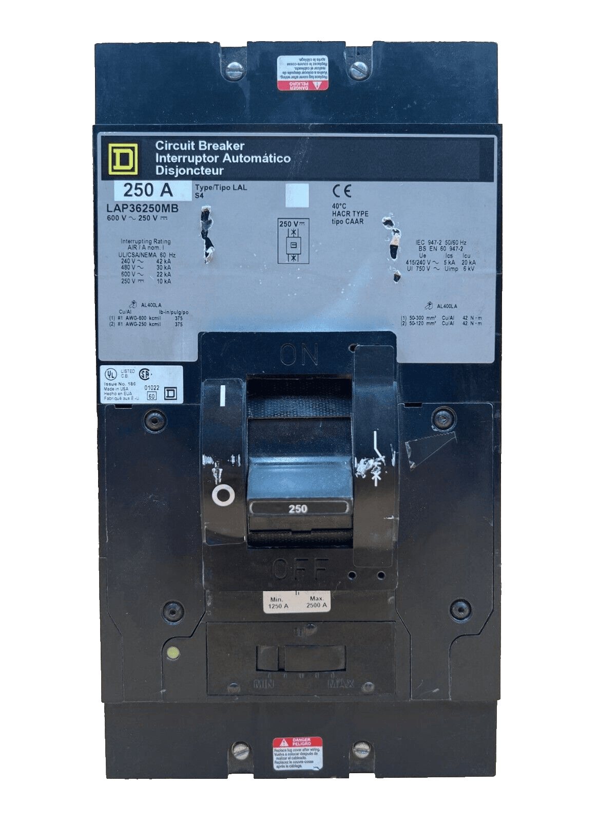 Square D LAP36250MB Circuit Breaker — image 1 of 7