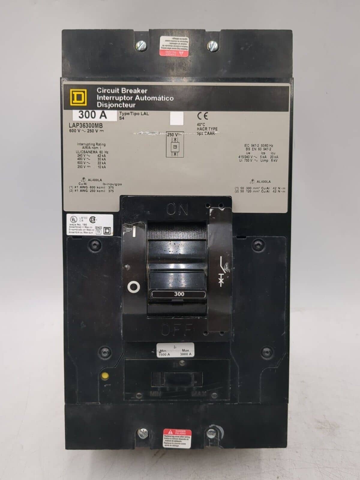 Square D LAP36300MB Circuit Breaker — image 1 of 7