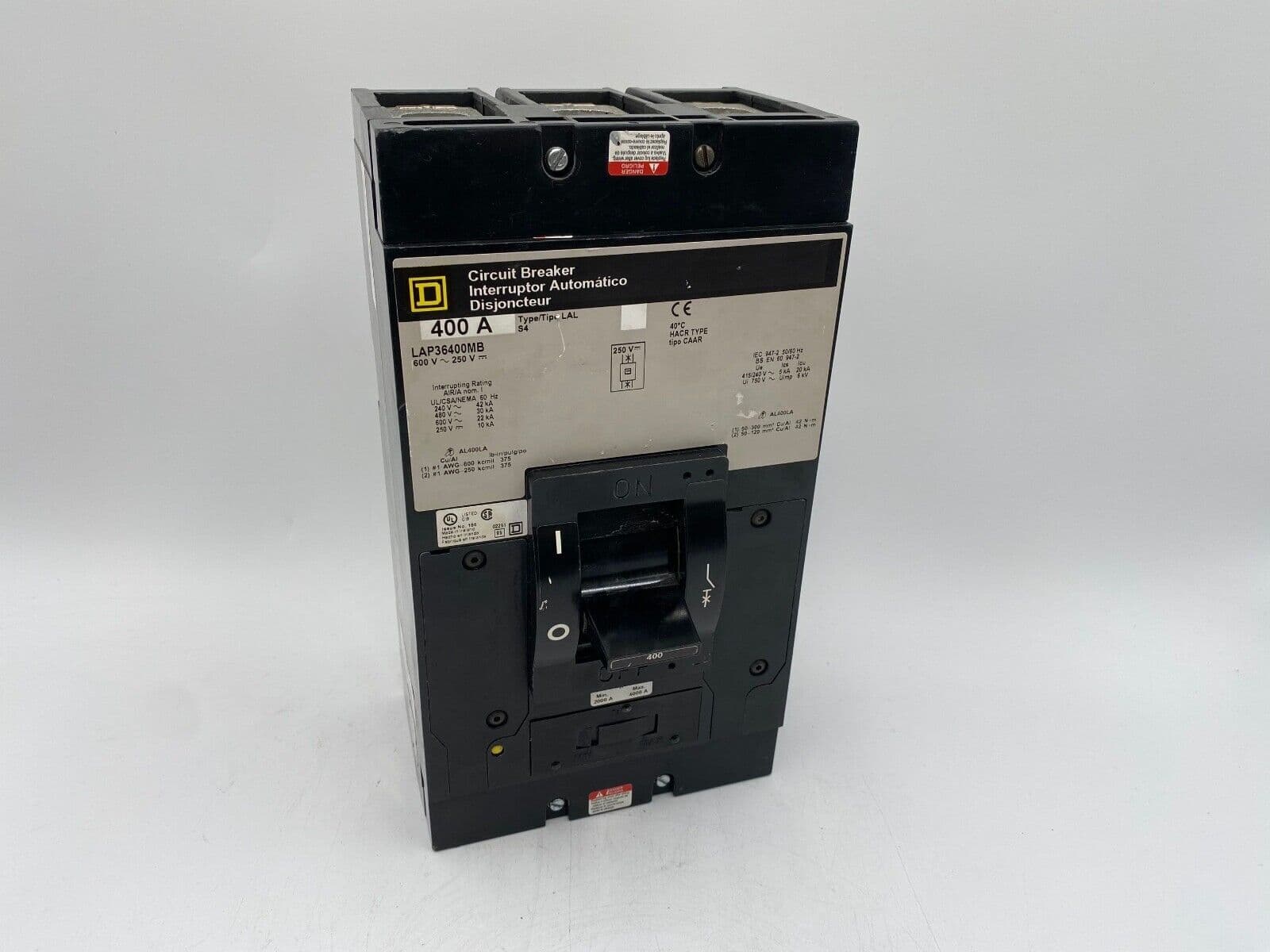 Square D LAP36400MB Circuit Breaker — image 1 of 12