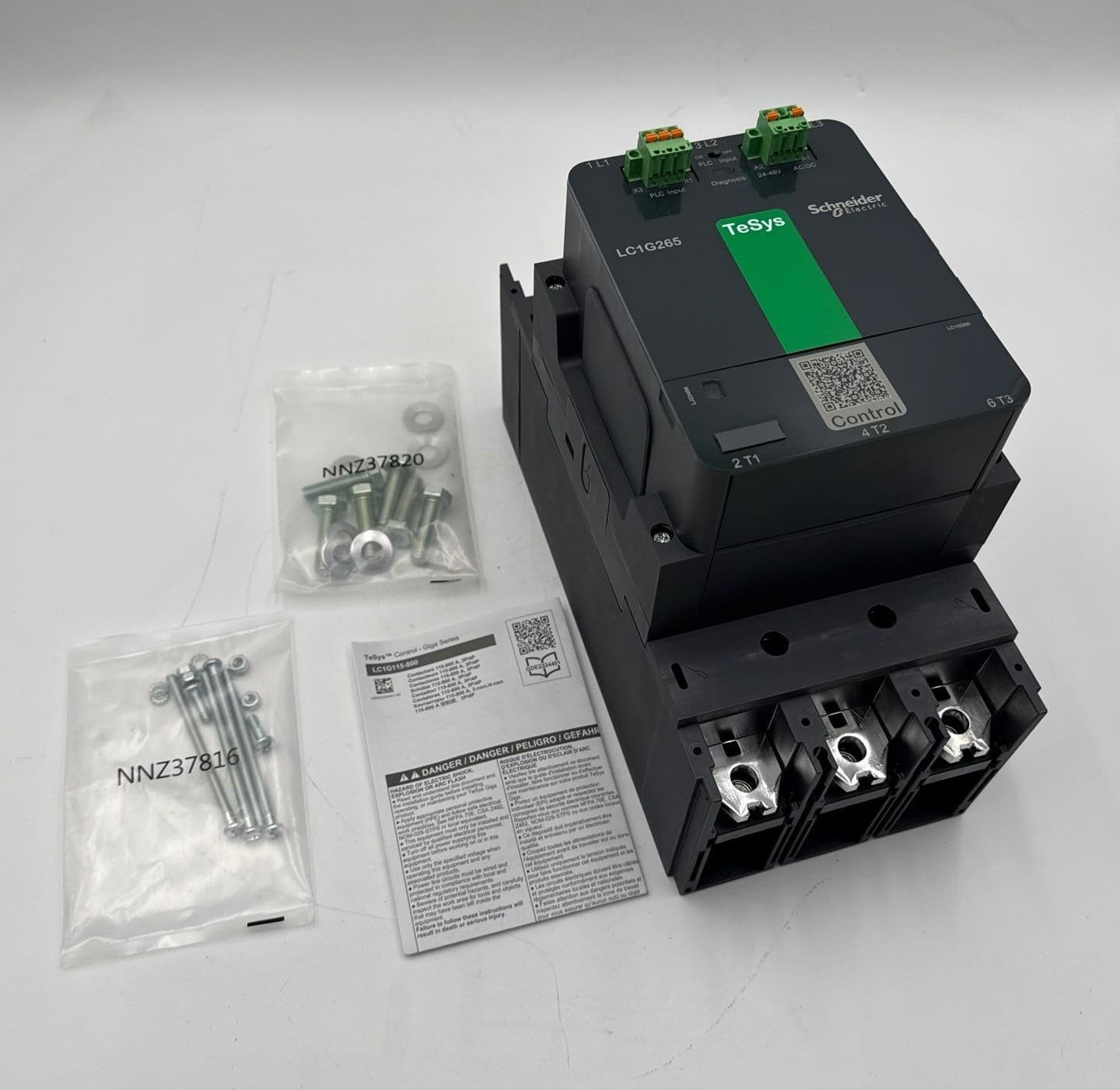 Schneider LC1G265BEEA Contactor 265A 3P 440V Coil 24-48V AC/DC TeSys Control – image 1