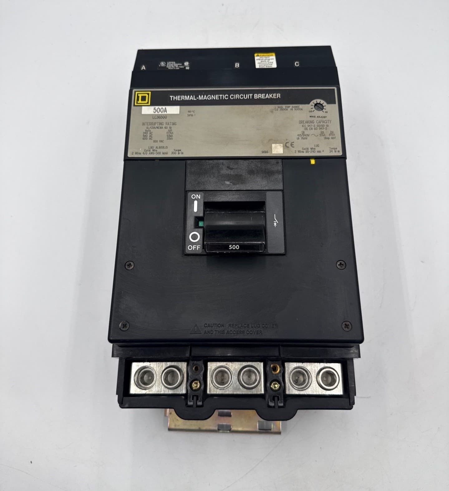 Square D LC36500 I-Line Circuit Breaker 500A 3P 600V 3PH LC 500 Amp 3 Pole – image 1