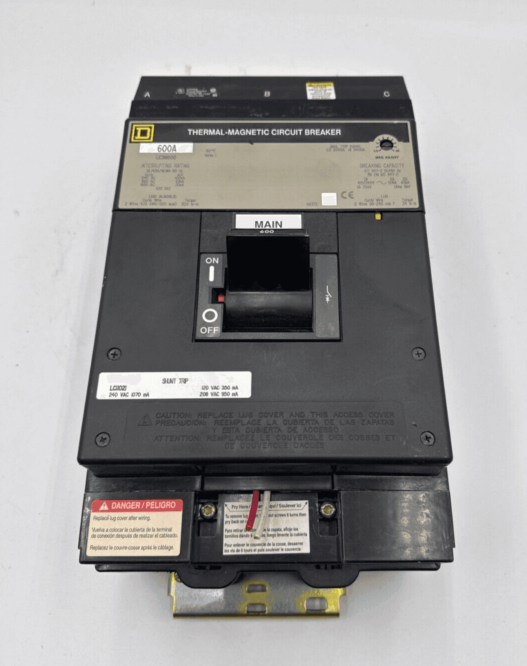 Square D LC36600 Circuit Breaker — image 1 of 9