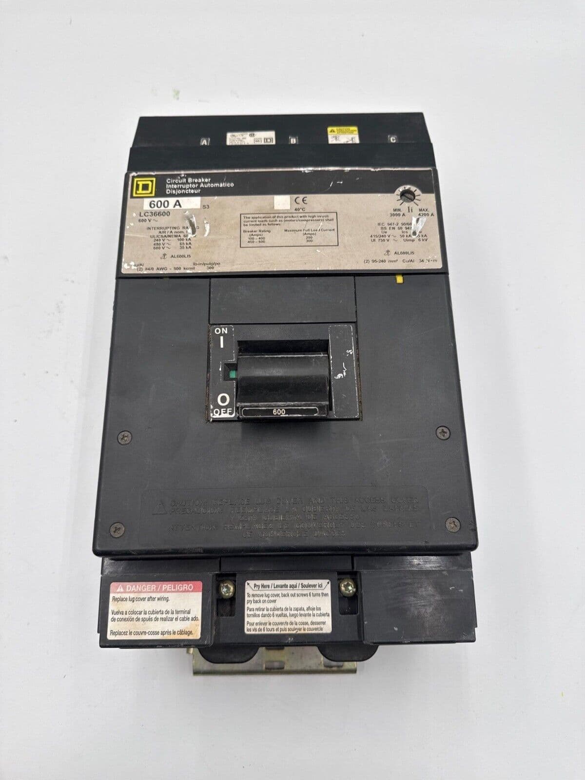 Square D LC36600 Circuit Breaker — image 1 of 8