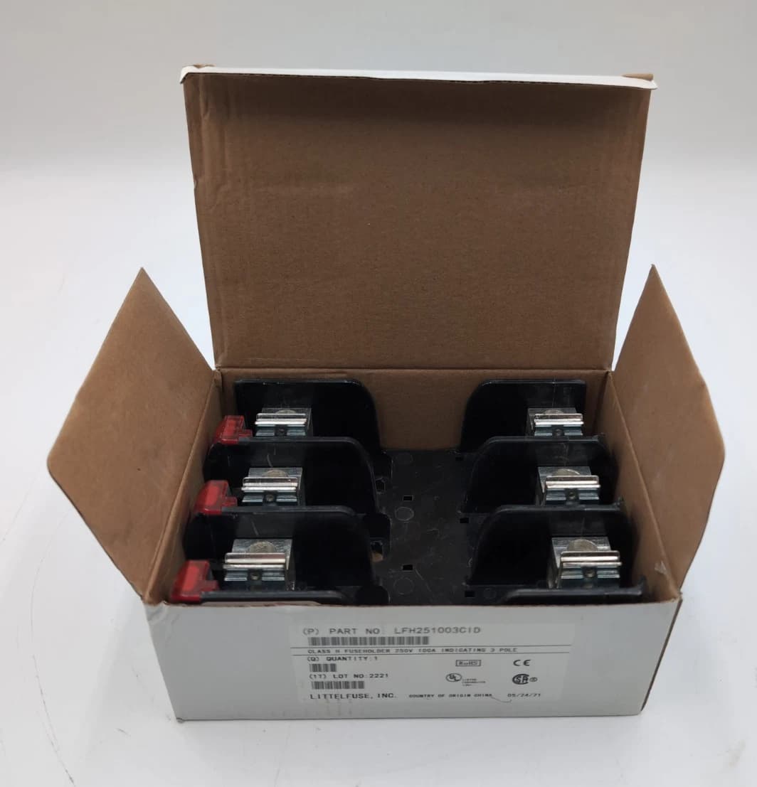 Littelfuse LFH251003CID Fuse Block for Class H Fuses LED Indication 100A 3P 250V – image 1
