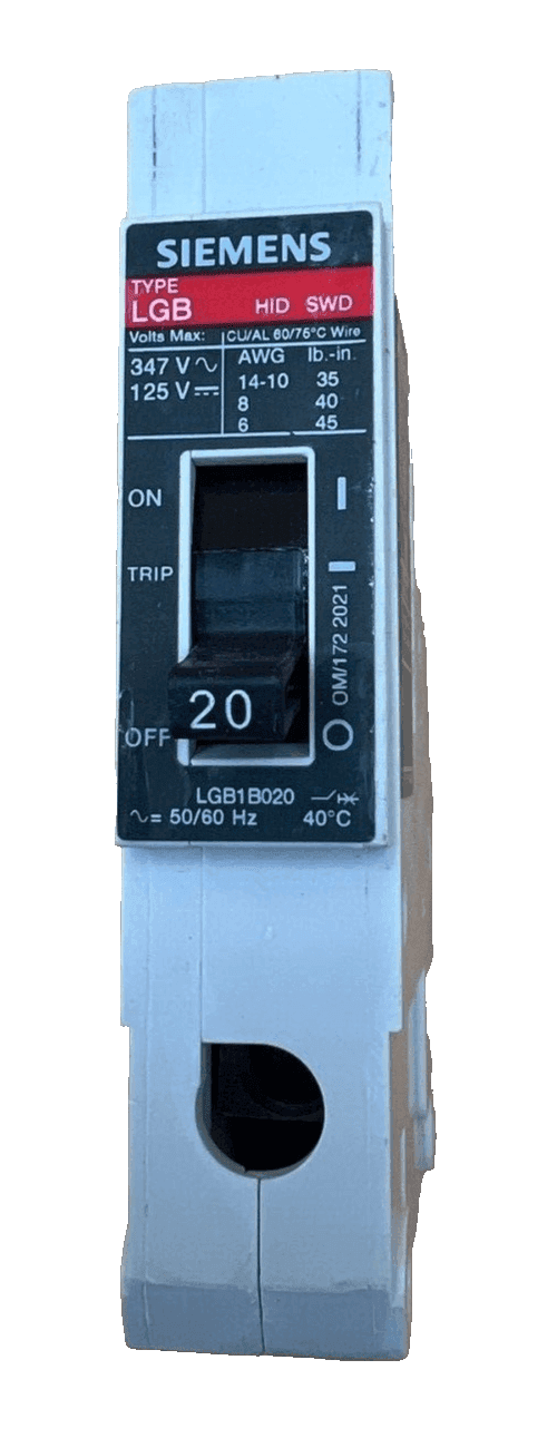 Siemens LGB1B020 Circuit Breaker — image 1 of 6