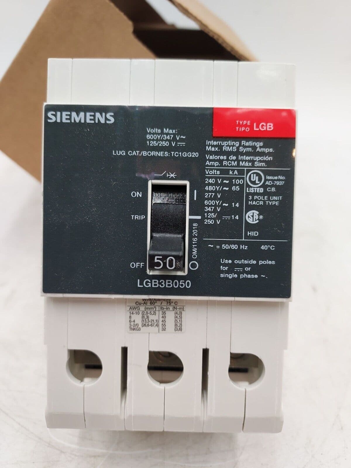 Siemens LGB3B050B – image 1