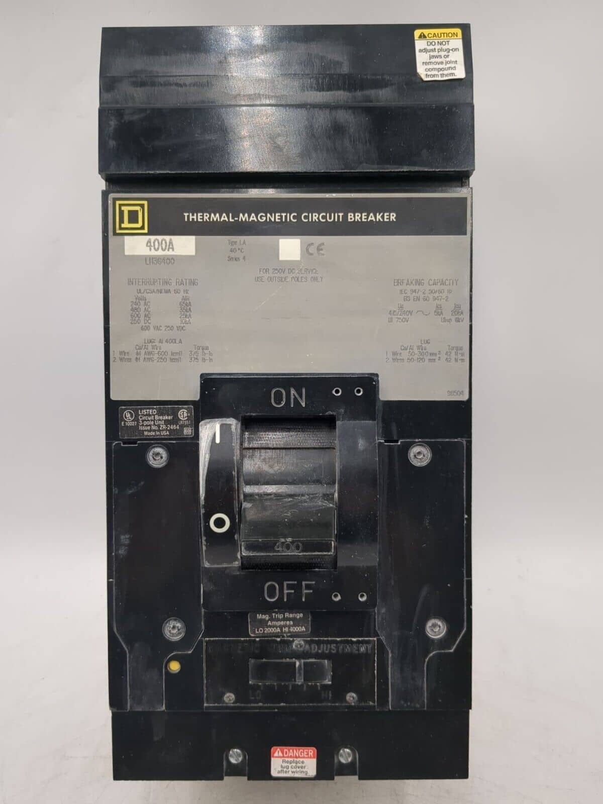 Square D LH Circuit Breaker — image 1 of 8