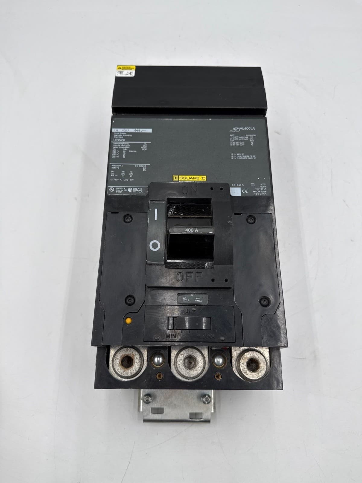 Square D LH36400 I-Line Circuit Breaker 400A 3P 600V 3PH LH 400 Amp 3 Pole
