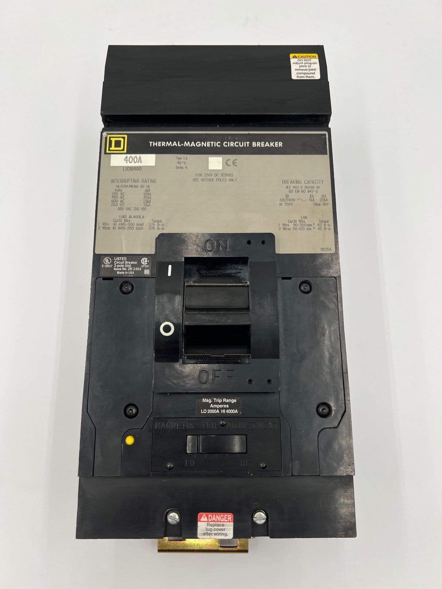Square D LH36400 Circuit Breaker — image 1 of 7