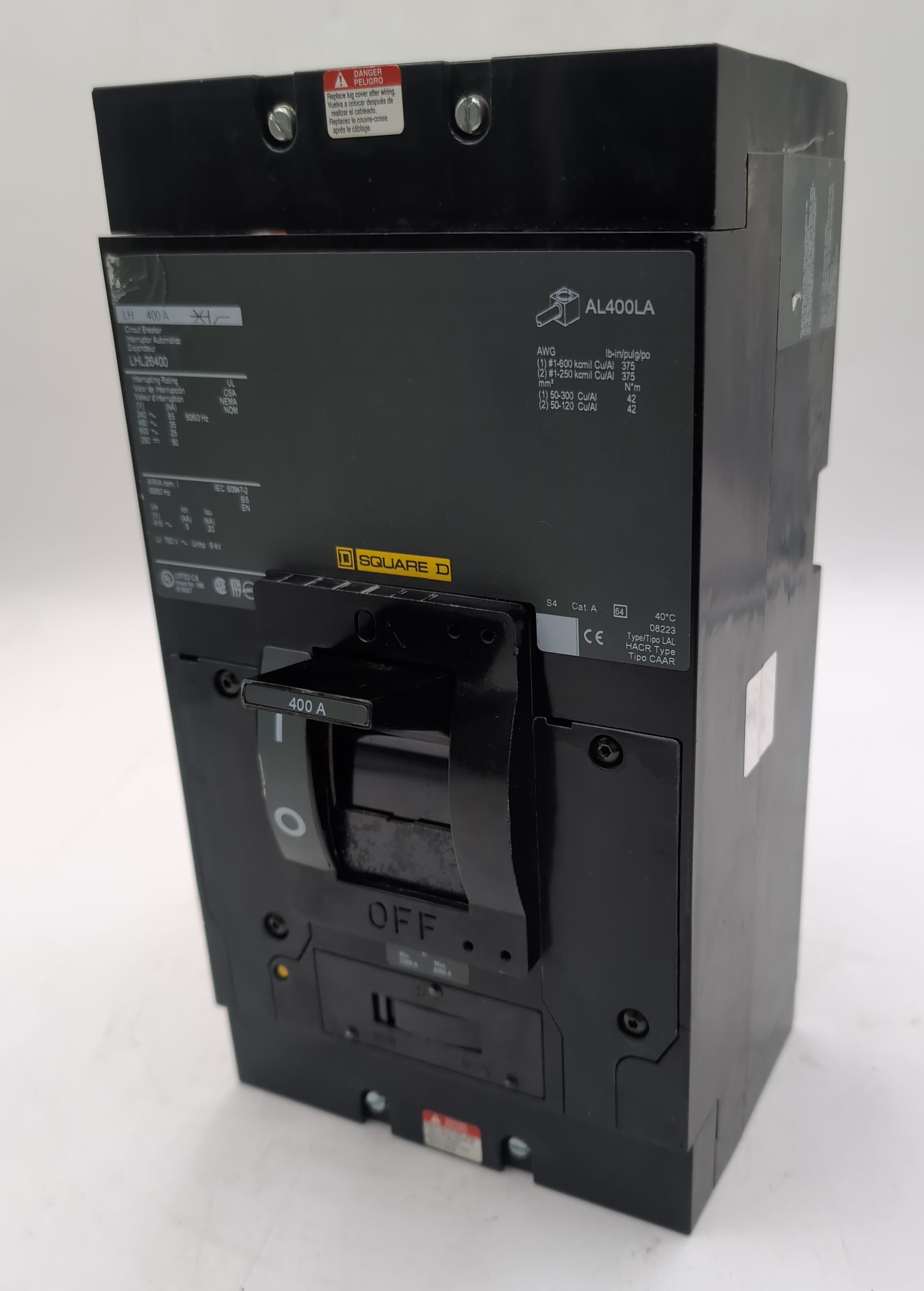 Square D LHL26400 Circuit Breaker — image 1 of 9
