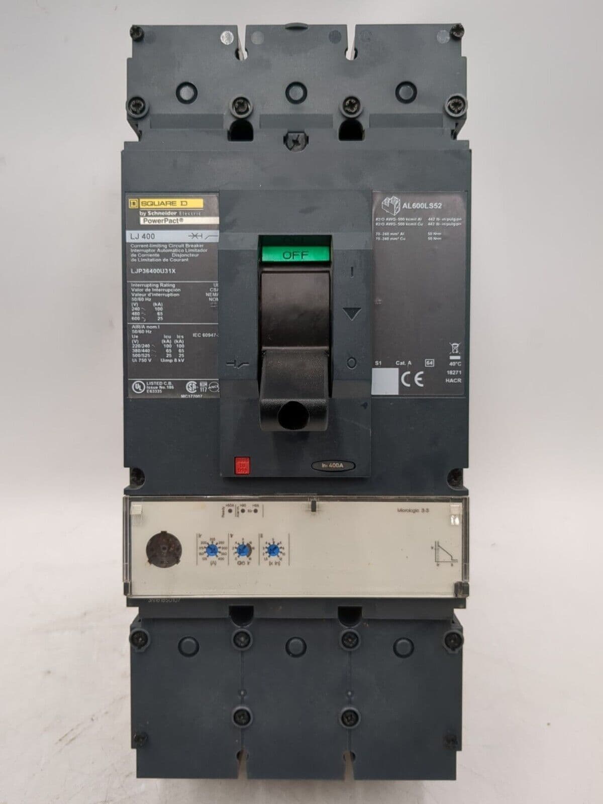 Square D LJ 400 Circuit Breaker — image 1 of 10