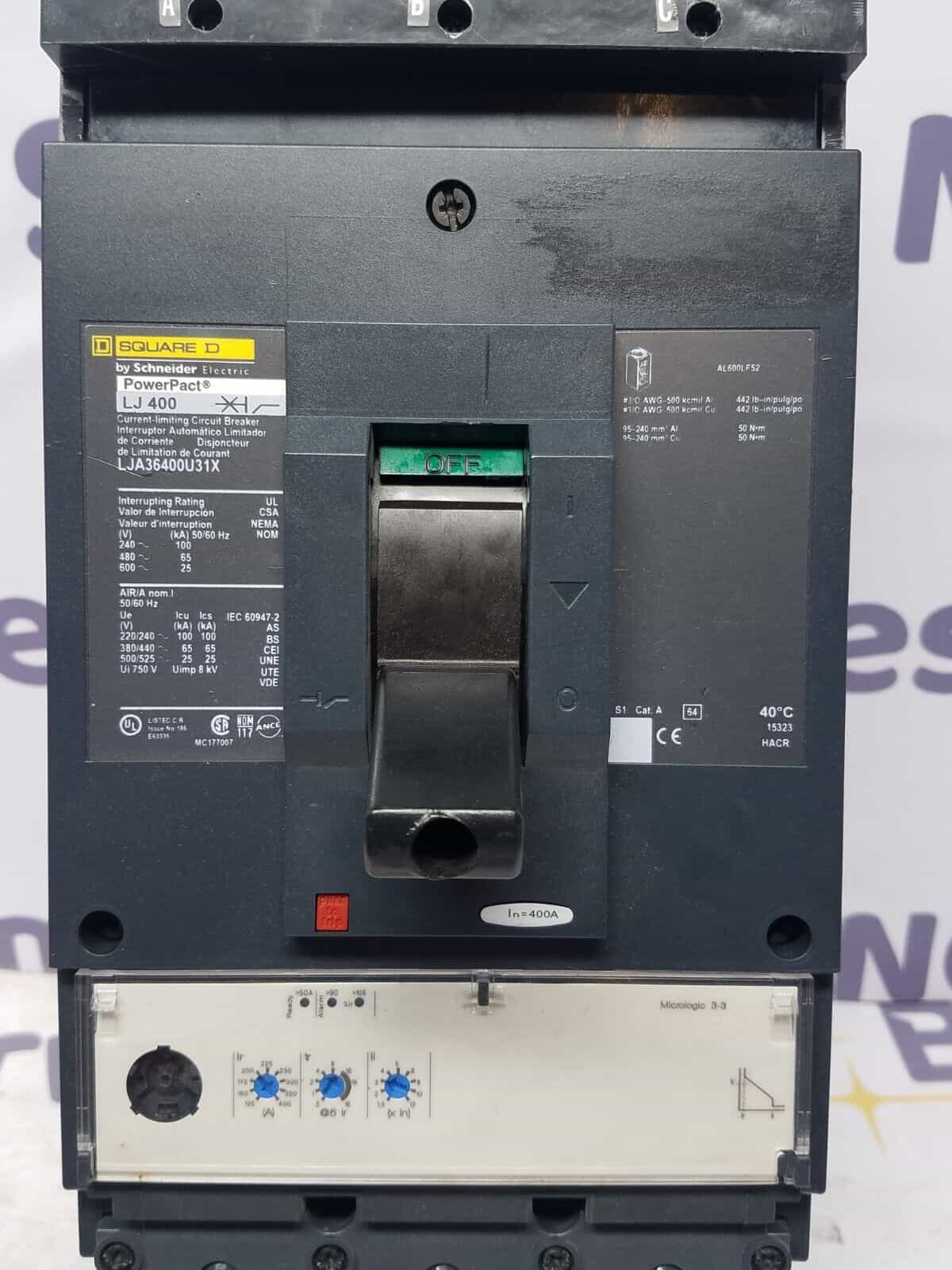 Square D LJA36400U31X Circuit Breaker — image 1 of 7