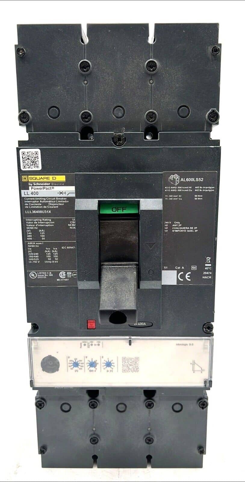 Square D LLL36400U31X Circuit Breaker — image 1 of 7