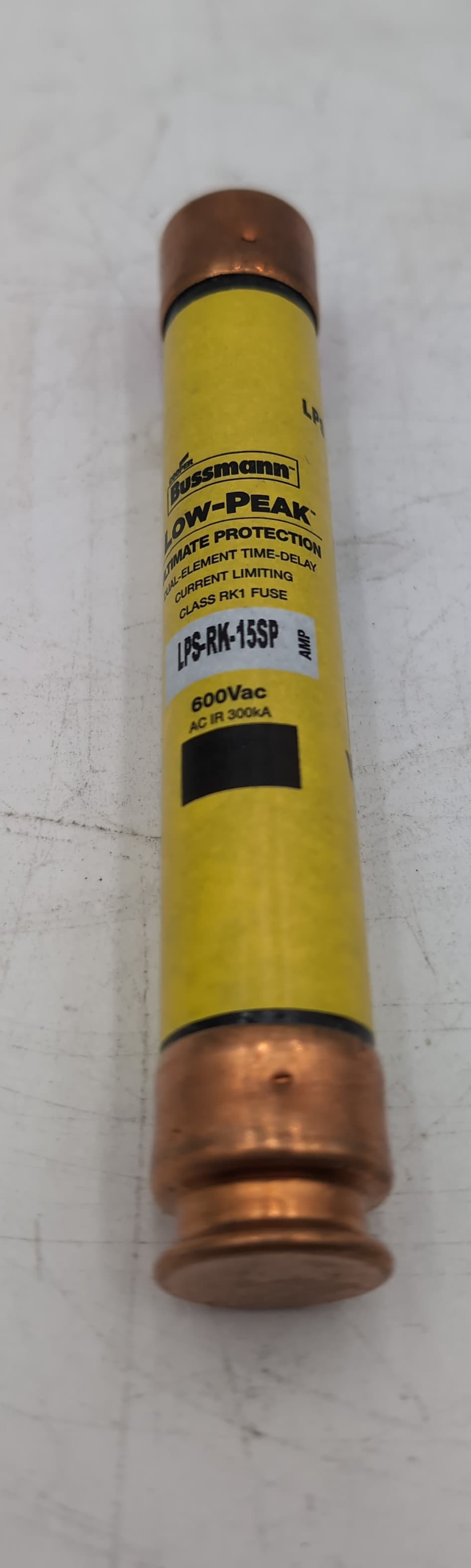Bussmann LPS-RK-15SP 15 Amp 600V Class RK1 Time-Delay Fuse NEW – image 1