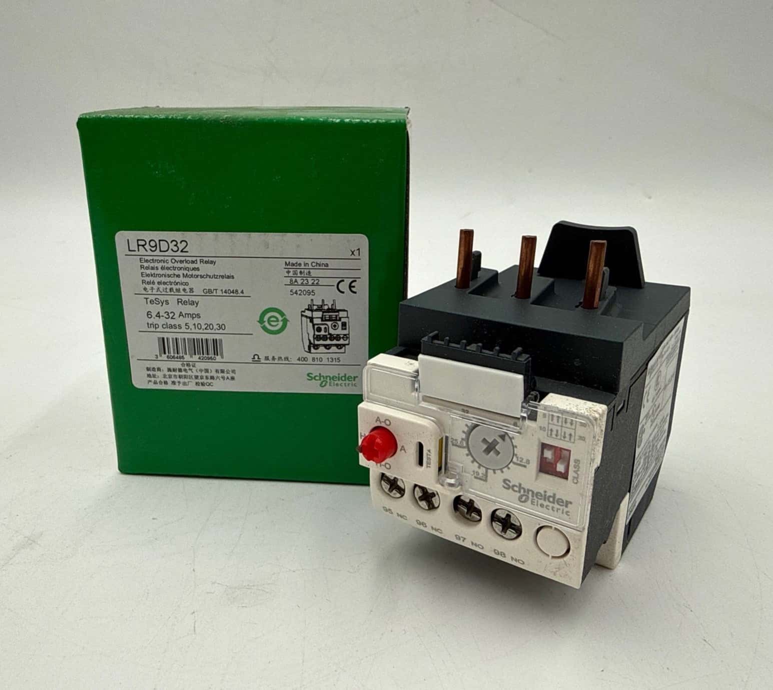 Schneider LR9D32 Electronic Overload Relay 6.4-32A 3P 600V LR9-D32 32 Amp