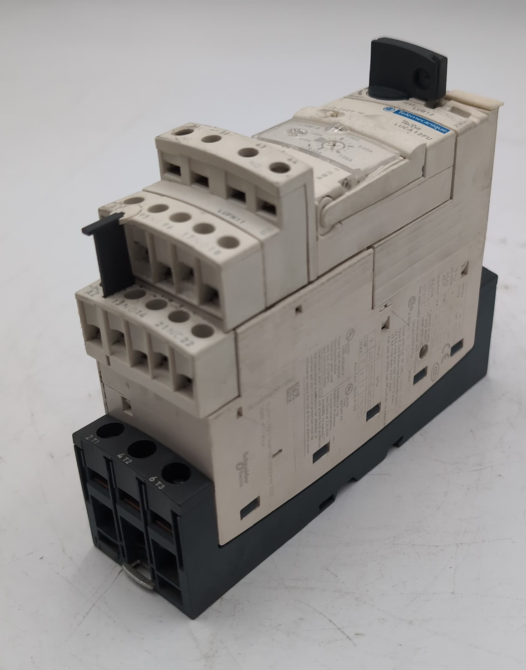 Schneider Electric TeSys U LUB12 Power Base & LUCA12FU Control Unit 3-12A 240V – image 1