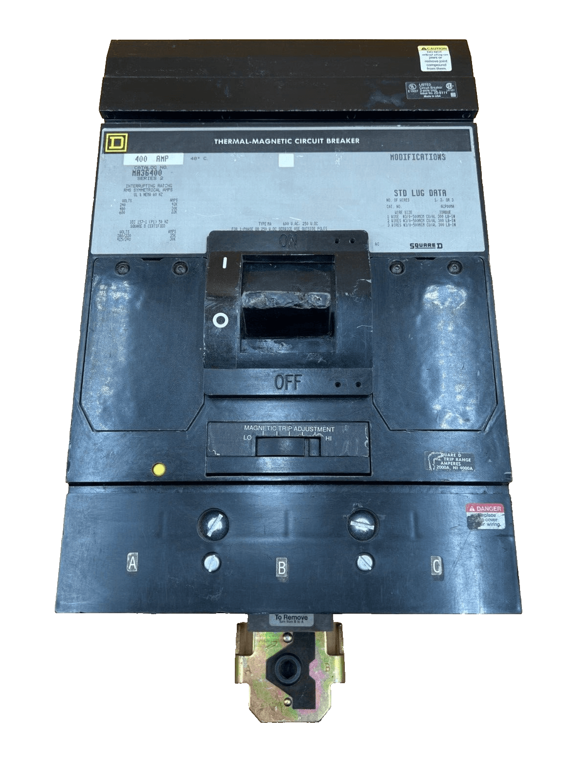 Square D MA36400 Circuit Breaker — image 1 of 7