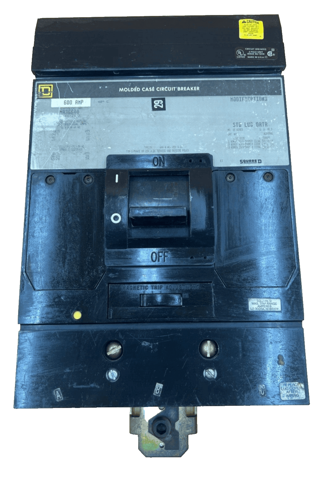 Square D MA36600 Circuit Breaker — image 1 of 7