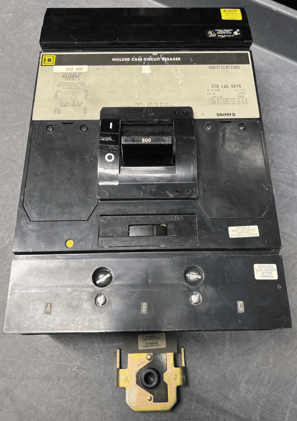 Square D MA36800 Circuit Breaker — image 1 of 7