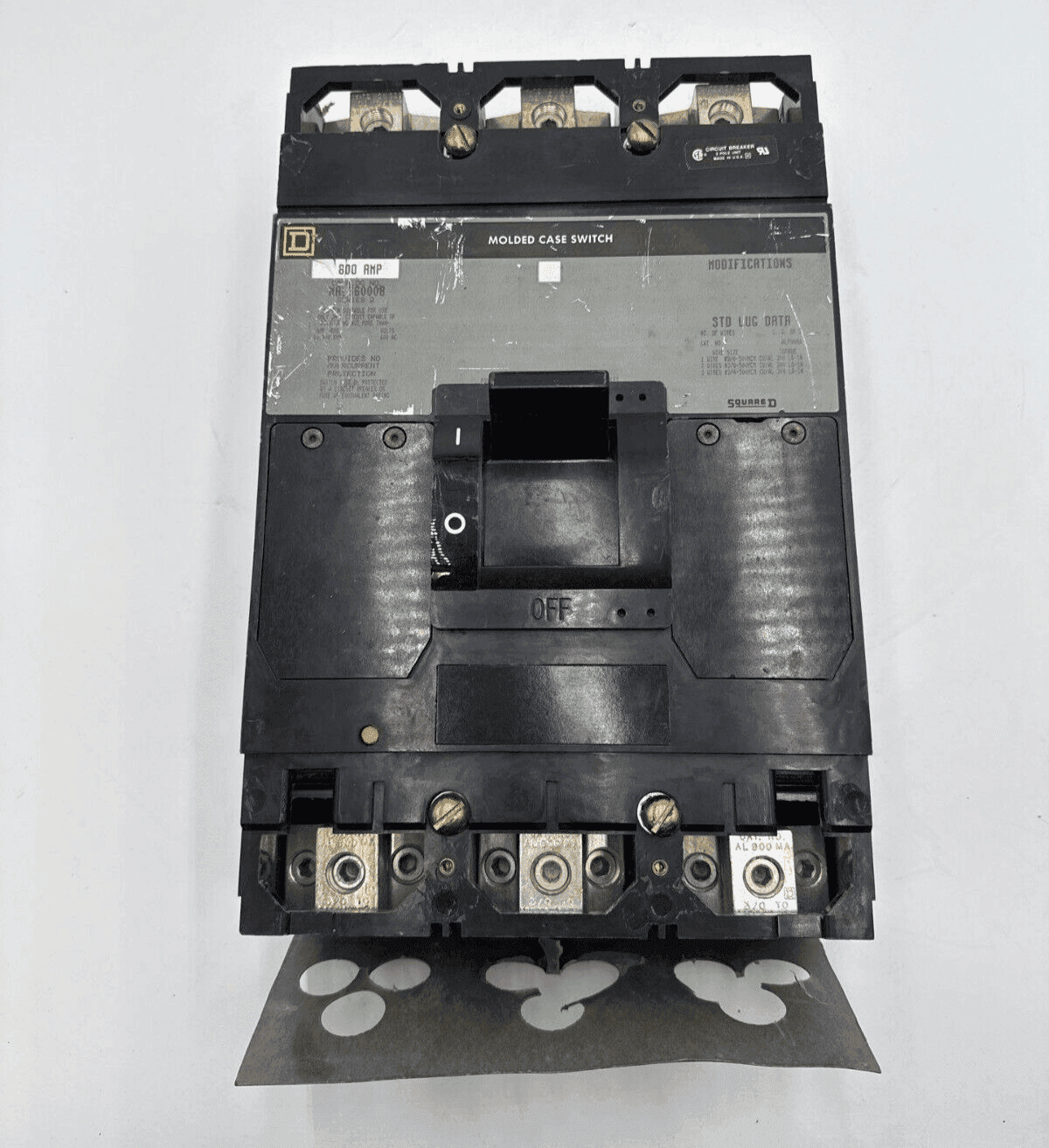 Square D MAL360008 Circuit Breaker 800A 3P 600V MAL 800 Amp 3 Pole