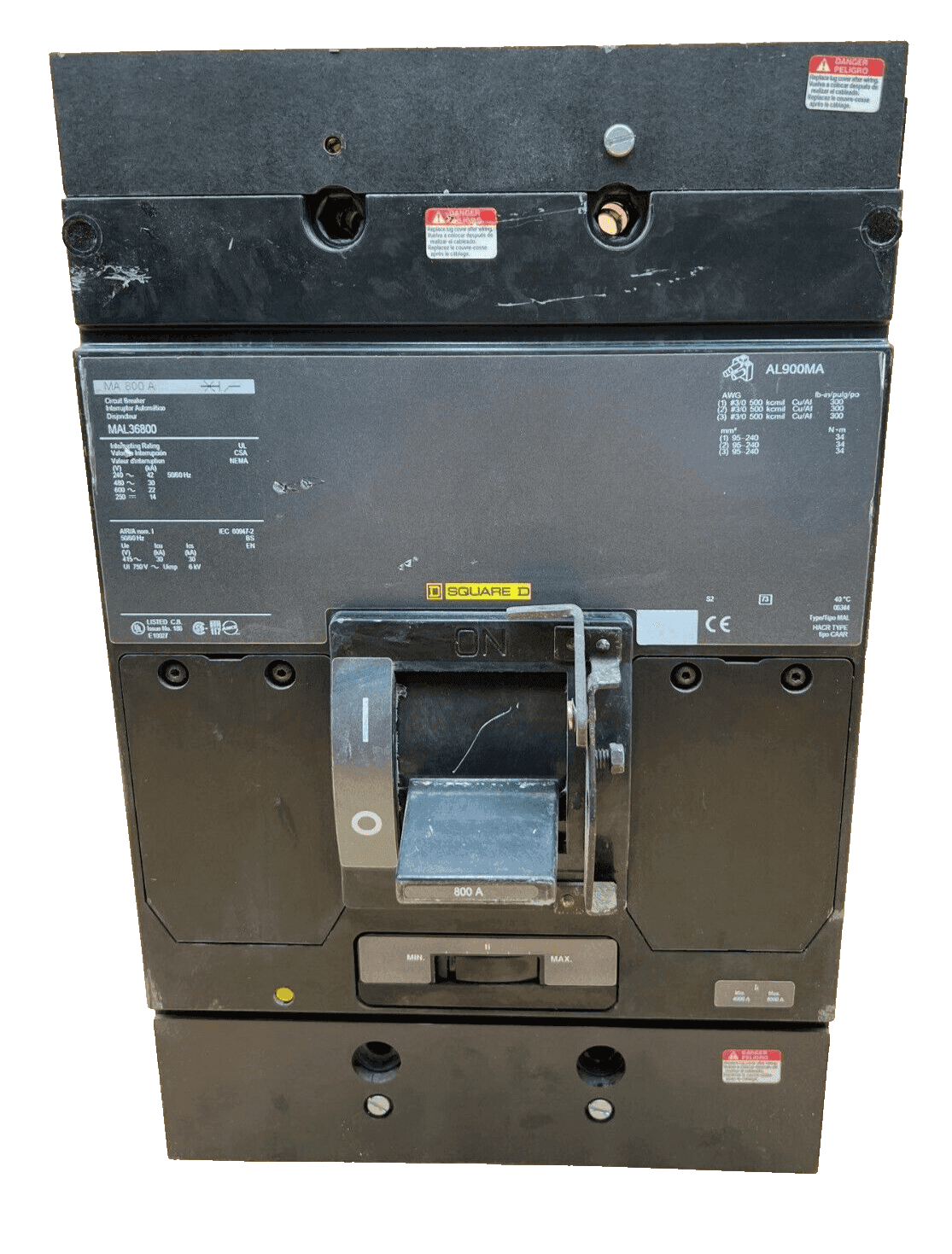 Square D MAL36800 Circuit Breaker — image 1 of 7