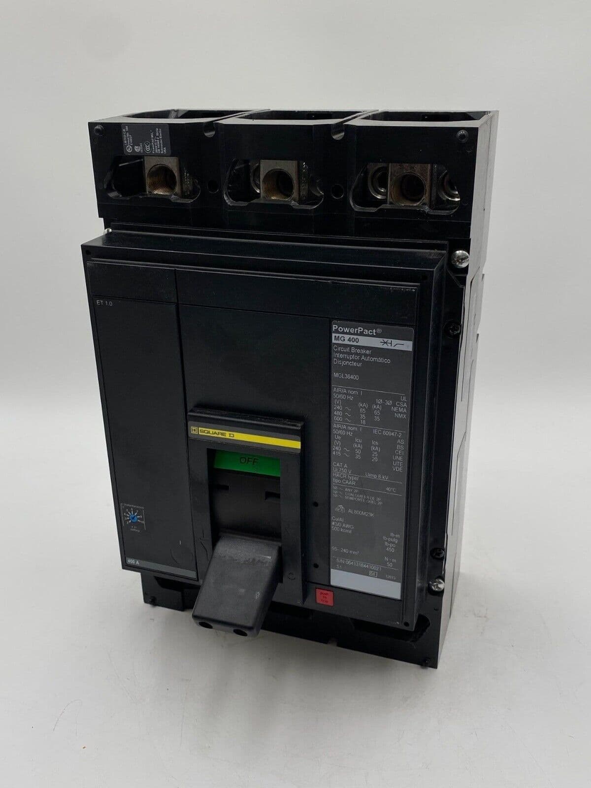 Square D MGL36400 Circuit Breaker — image 1 of 12