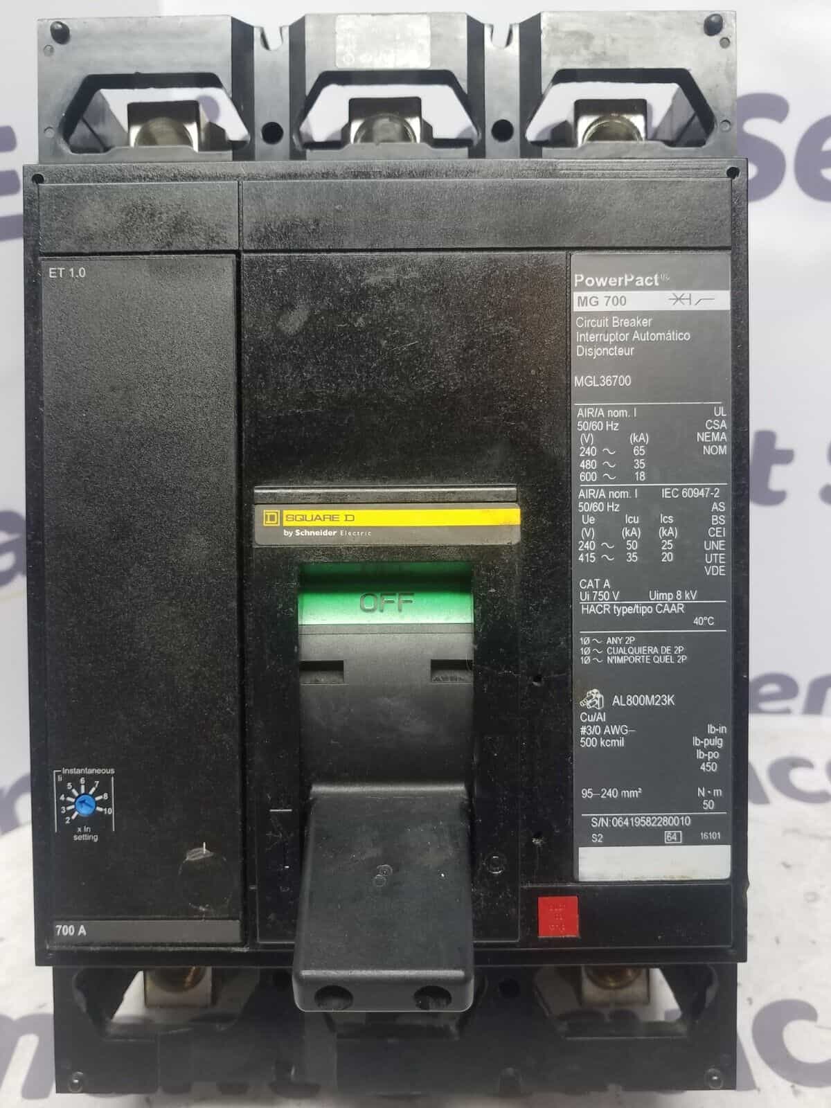 Square D MGL36700 Circuit Breaker