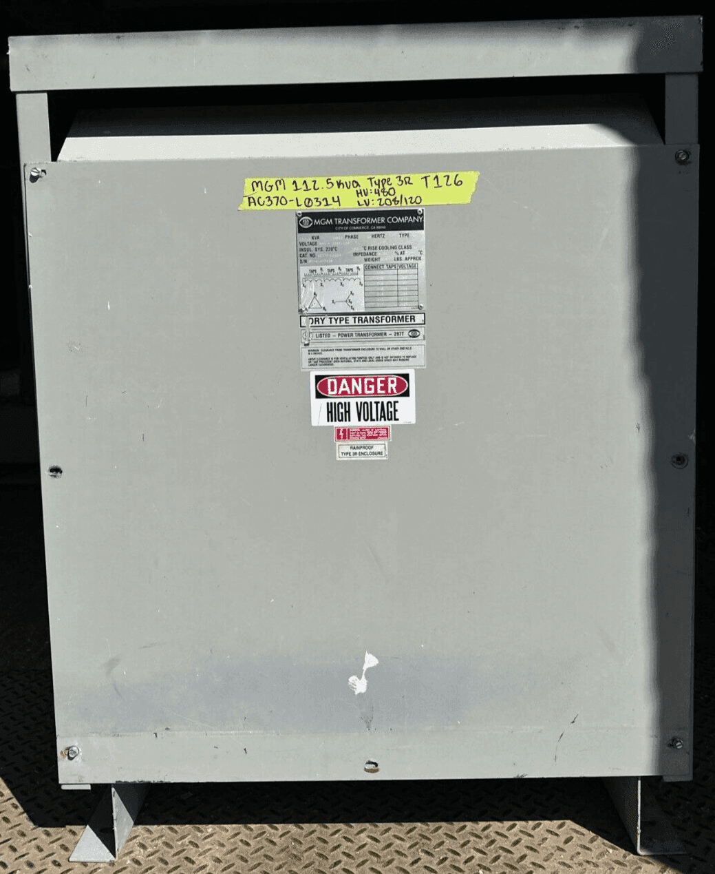MGM MGM AC370-L0314 Dry Type Transformers — image 1 of 6