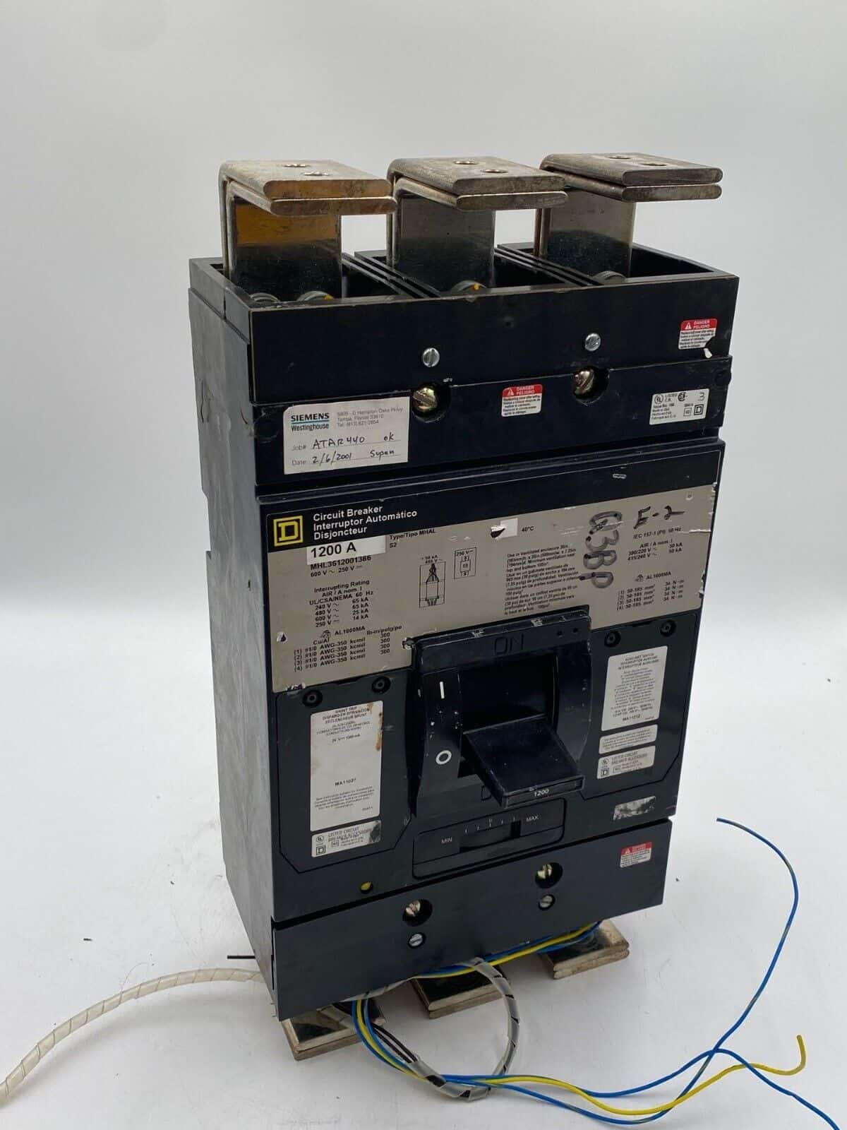 Square D MHL3612001386 Circuit Breaker — image 1 of 12