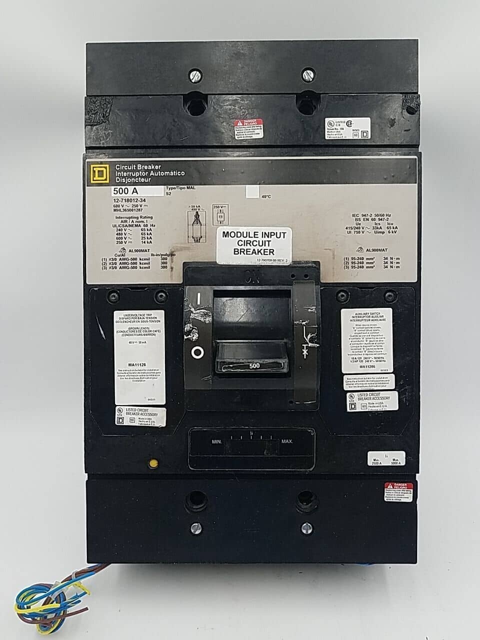 Square D MHL365001287 Circuit Breaker — image 1 of 7