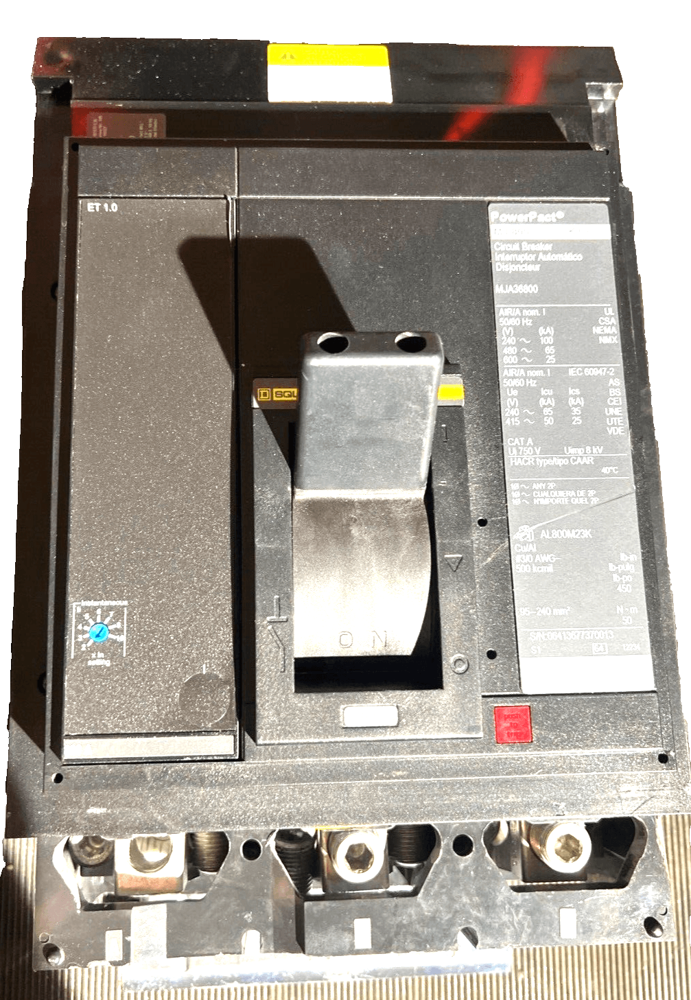 Square D MJA36800 I-Line Circuit Breaker 800A 3P 600V 3PH 800 Amp 3 Pole