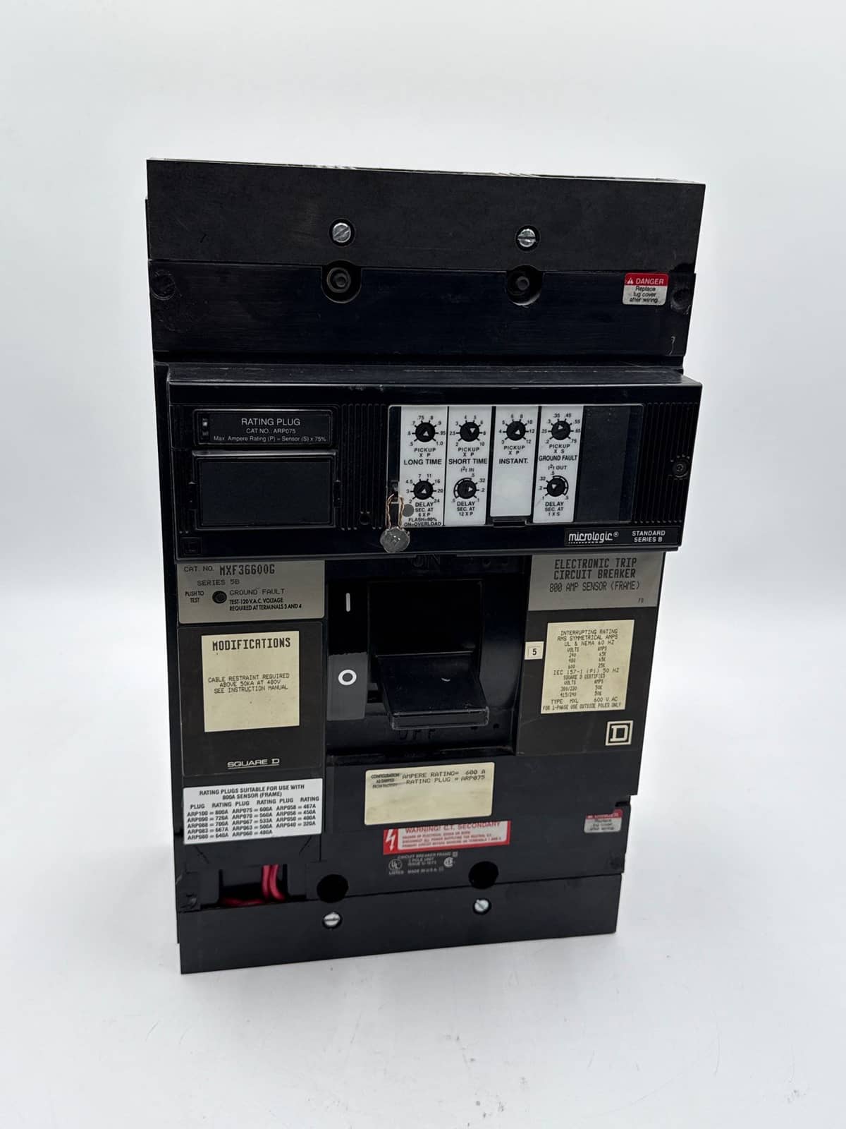 Square D MXF36600G Circuit Breaker — image 1 of 8