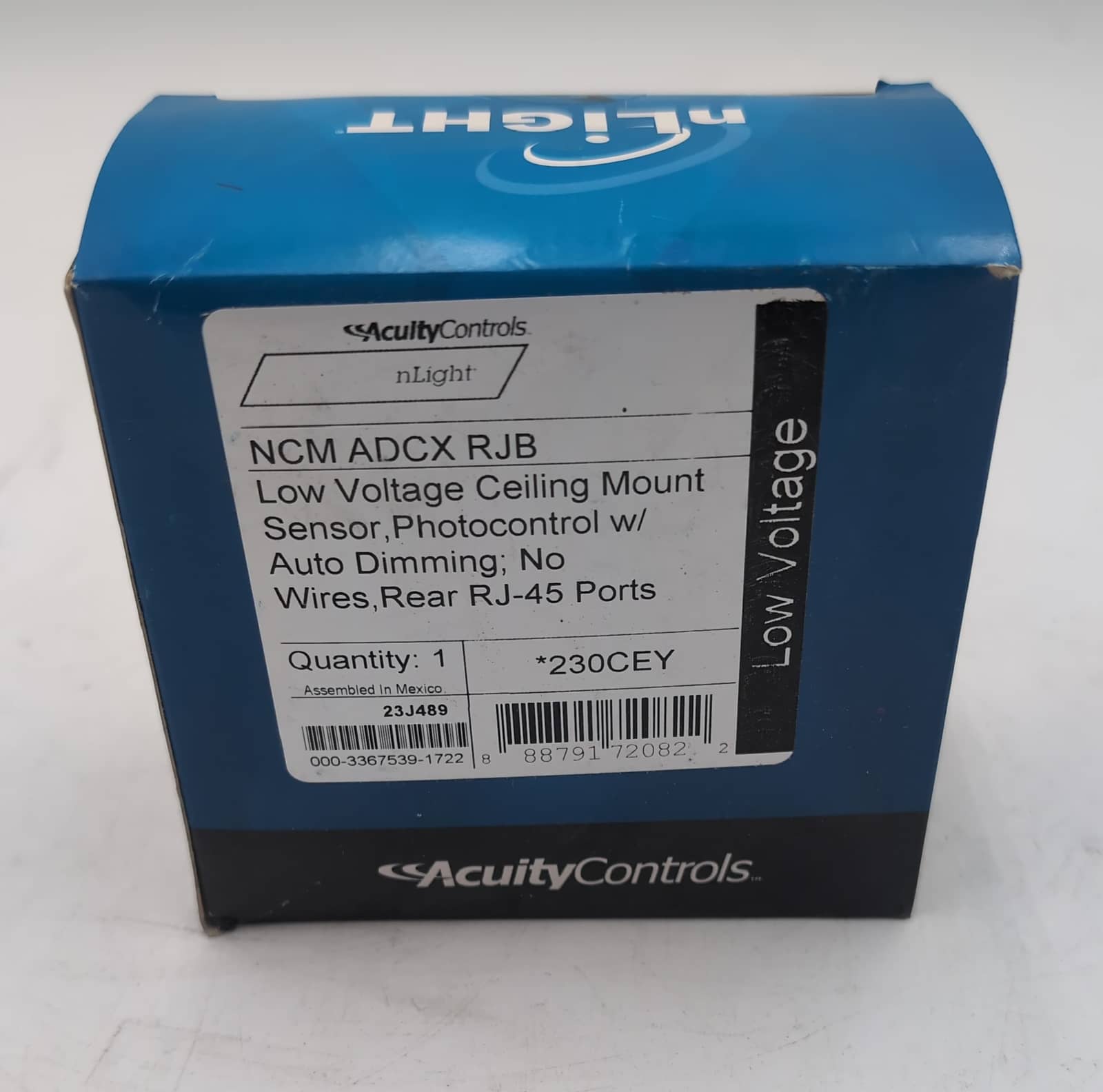 Acuity nLight NCM ADCX RJB Daylight Sensor Auto Dimming Photocell 230CEY NEW