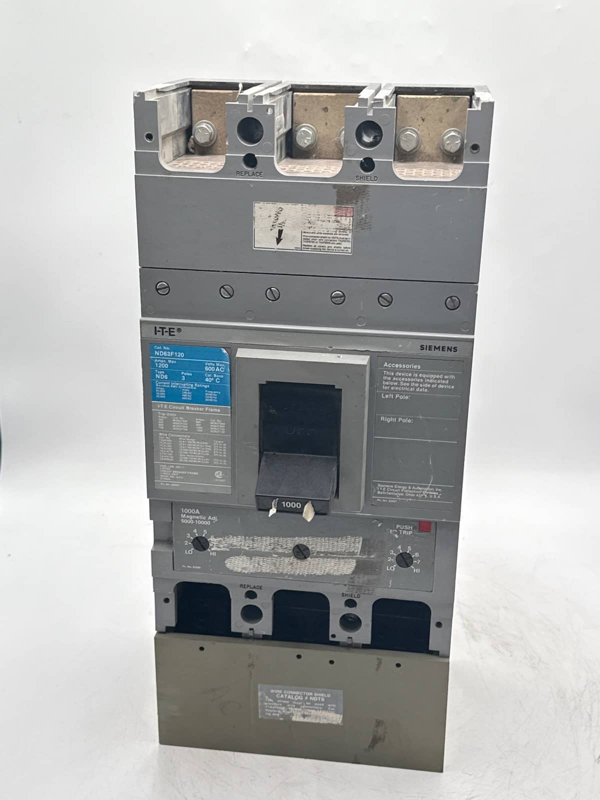 Siemens ND63B100 Circuit Breaker — image 1 of 8