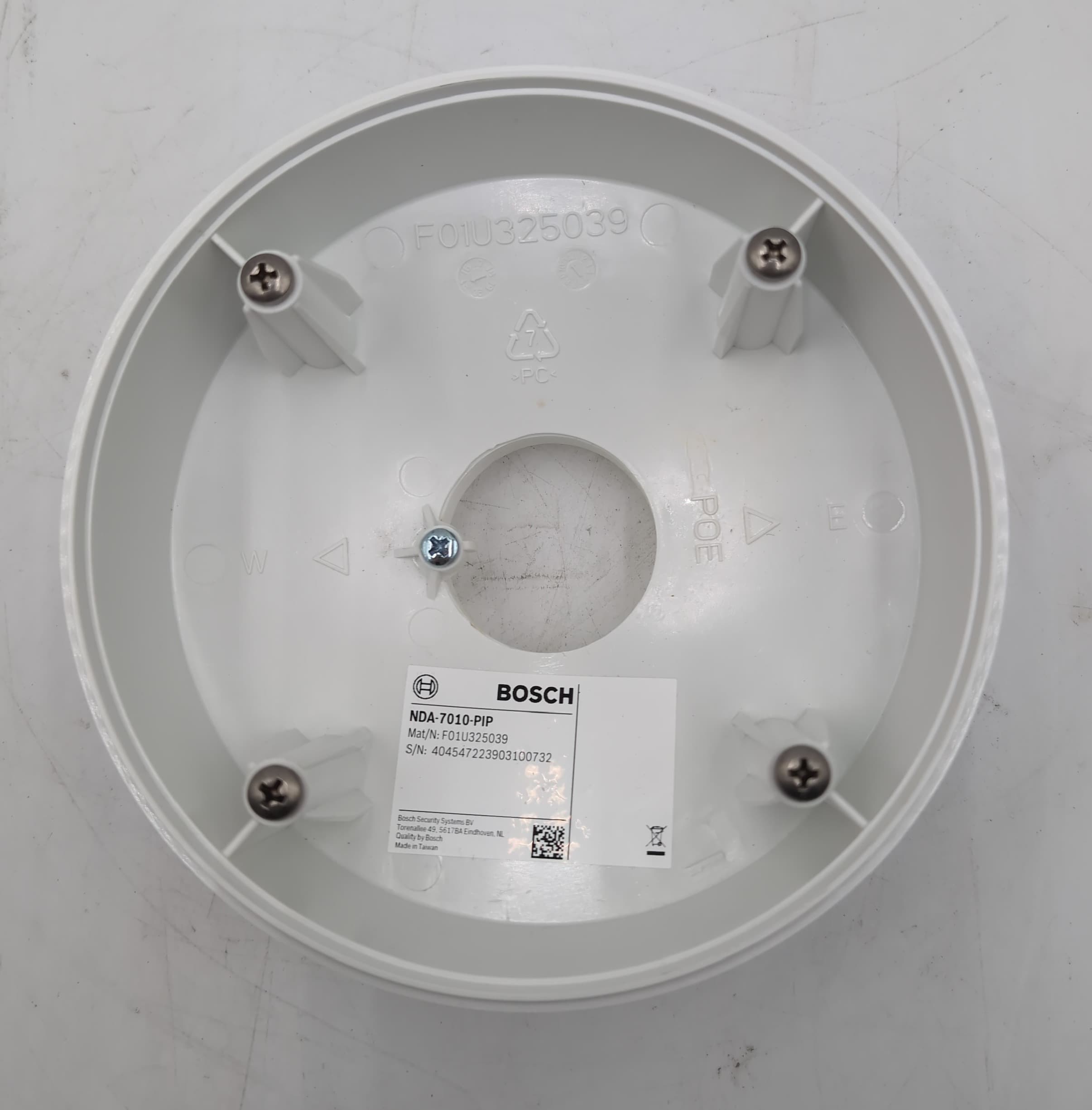Bosch NDA-7010-PIP Pendant Interface Plate Flexidome 7000 - New No Box – image 1