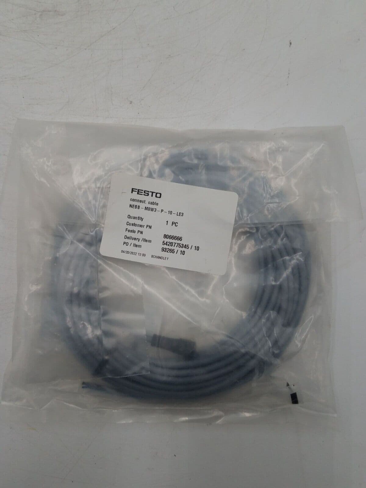Festo NEBB-M8W3-P-10-LE3 PLC — image 1 of 5