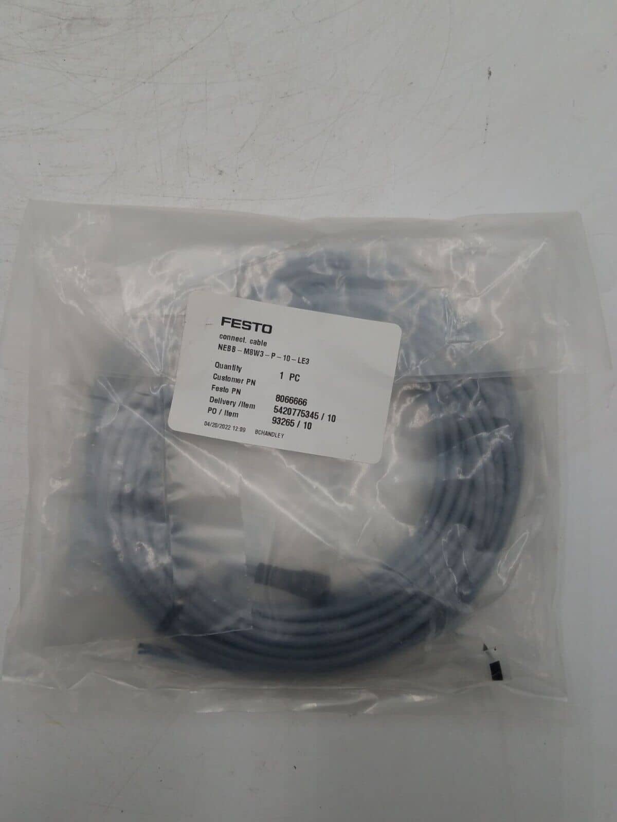 Festo NEBB-M8W3-P-10-LE3