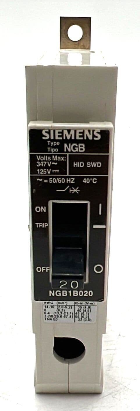 Siemens NGB1B020 Circuit Breaker — image 1 of 6