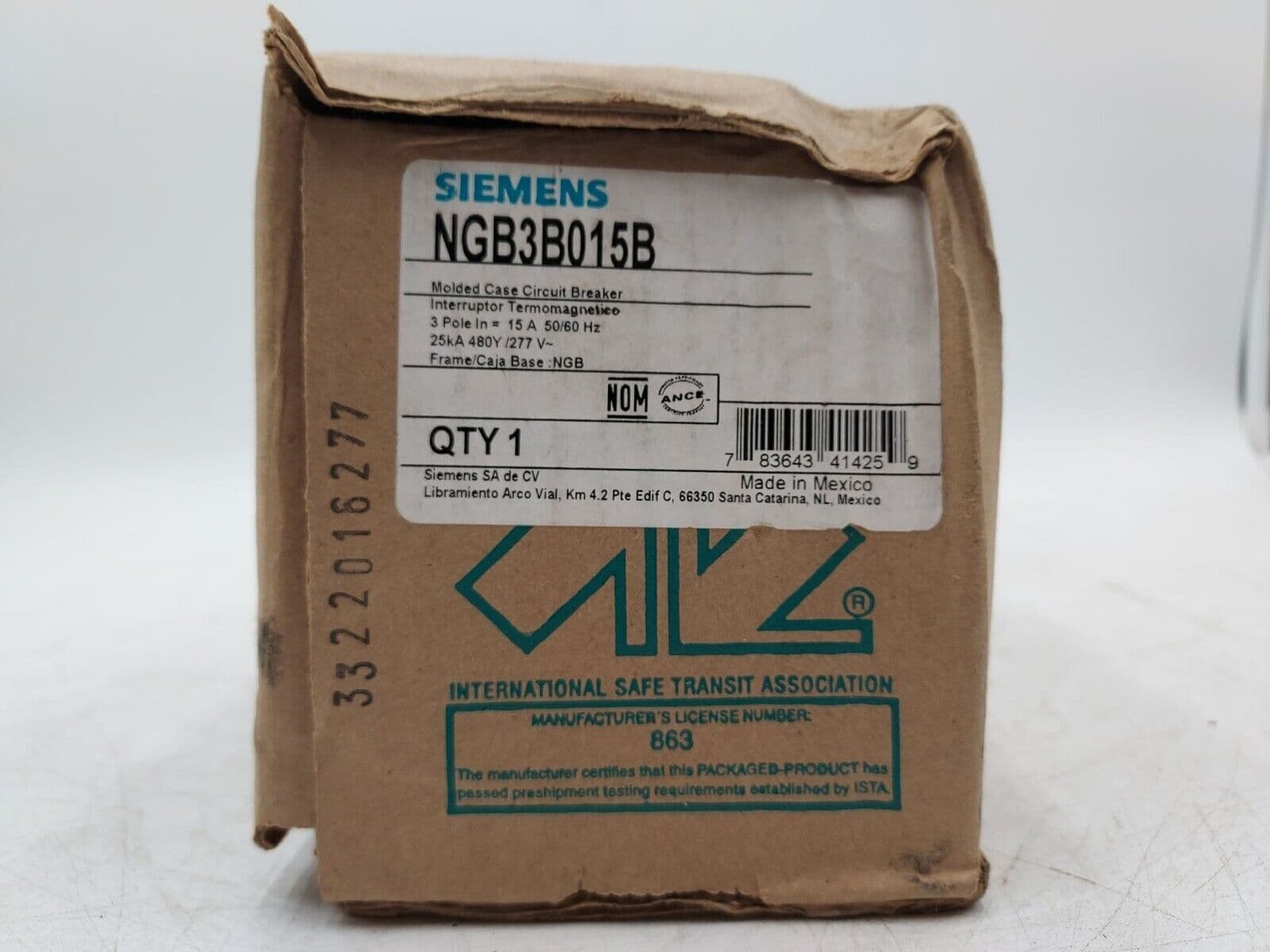 Siemens NGB3B015B – image 1