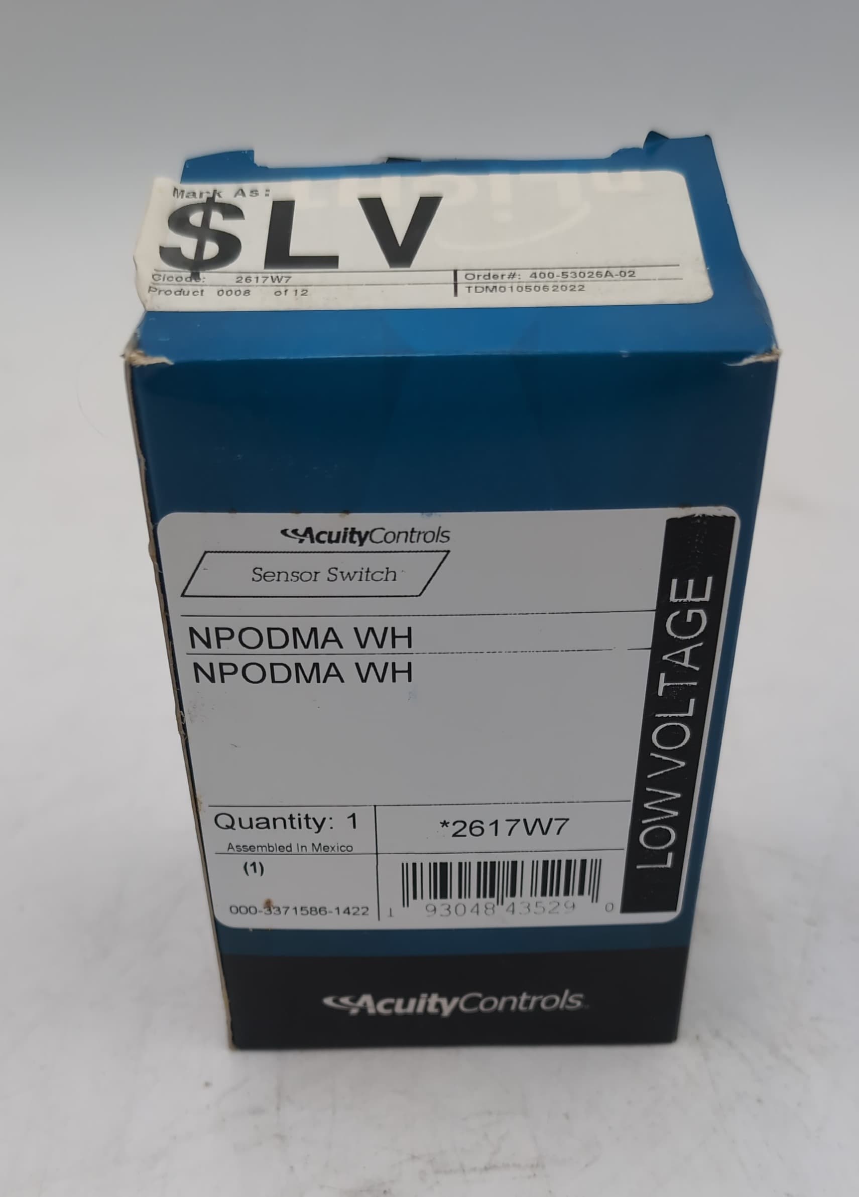 Acuity nLight NPODMA WH Wall Station On/Off Toggle Switch White 2617W7 NEW – image 1