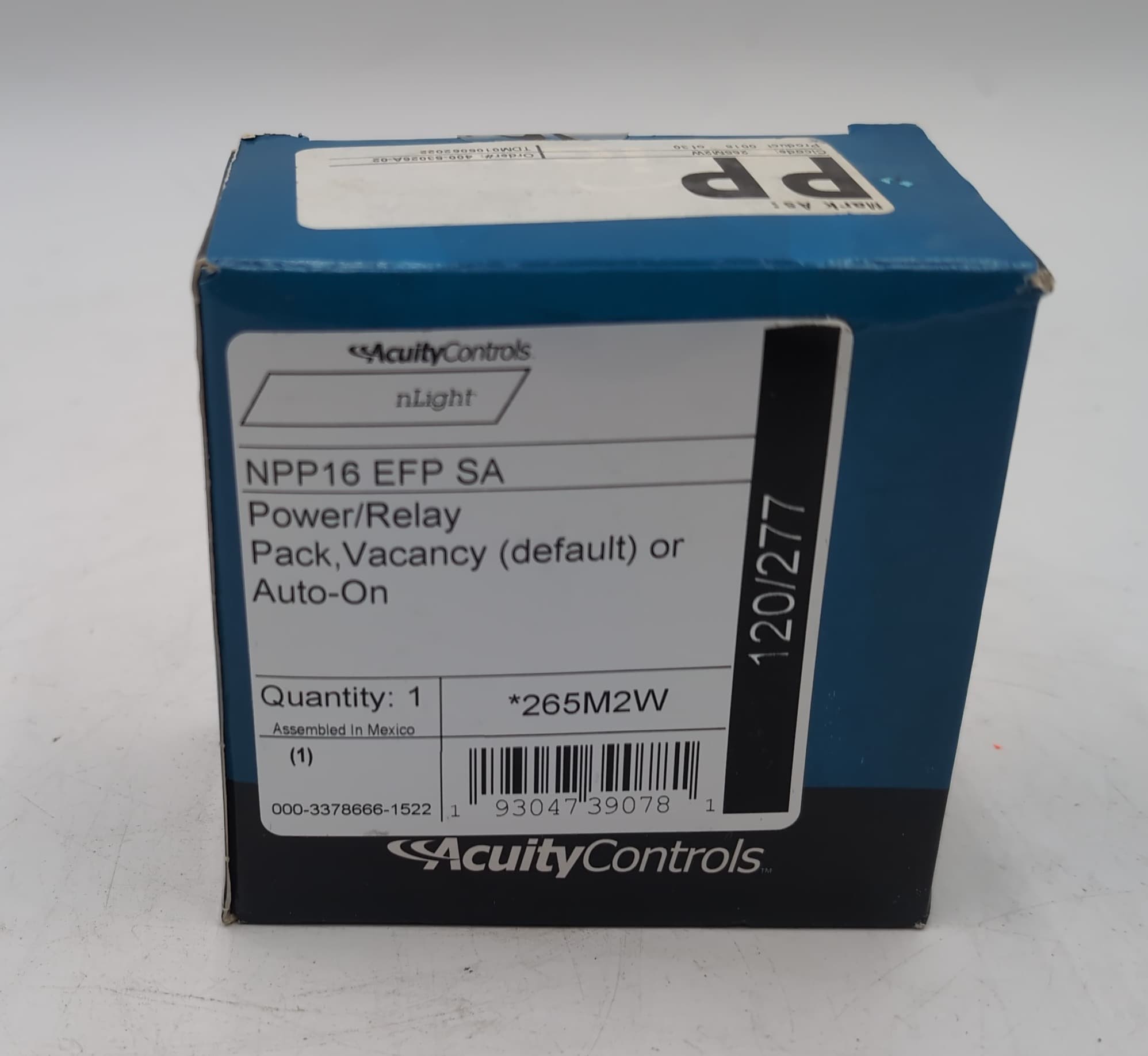 Acuity nLight NPP16 EFP SA Power Relay Pack 16A 120/277V 265M2W New In Box – image 1
