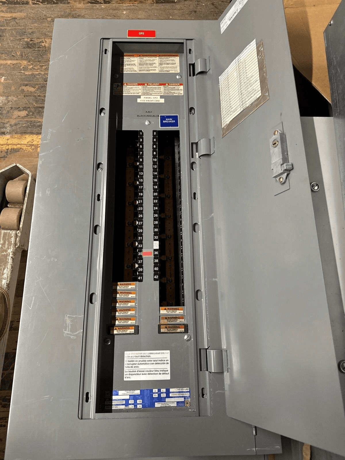 Square D NQOD Panelboard 100A 208Y/120V 3PH 4W 100 Amp Main Lug MLO P263 – image 1