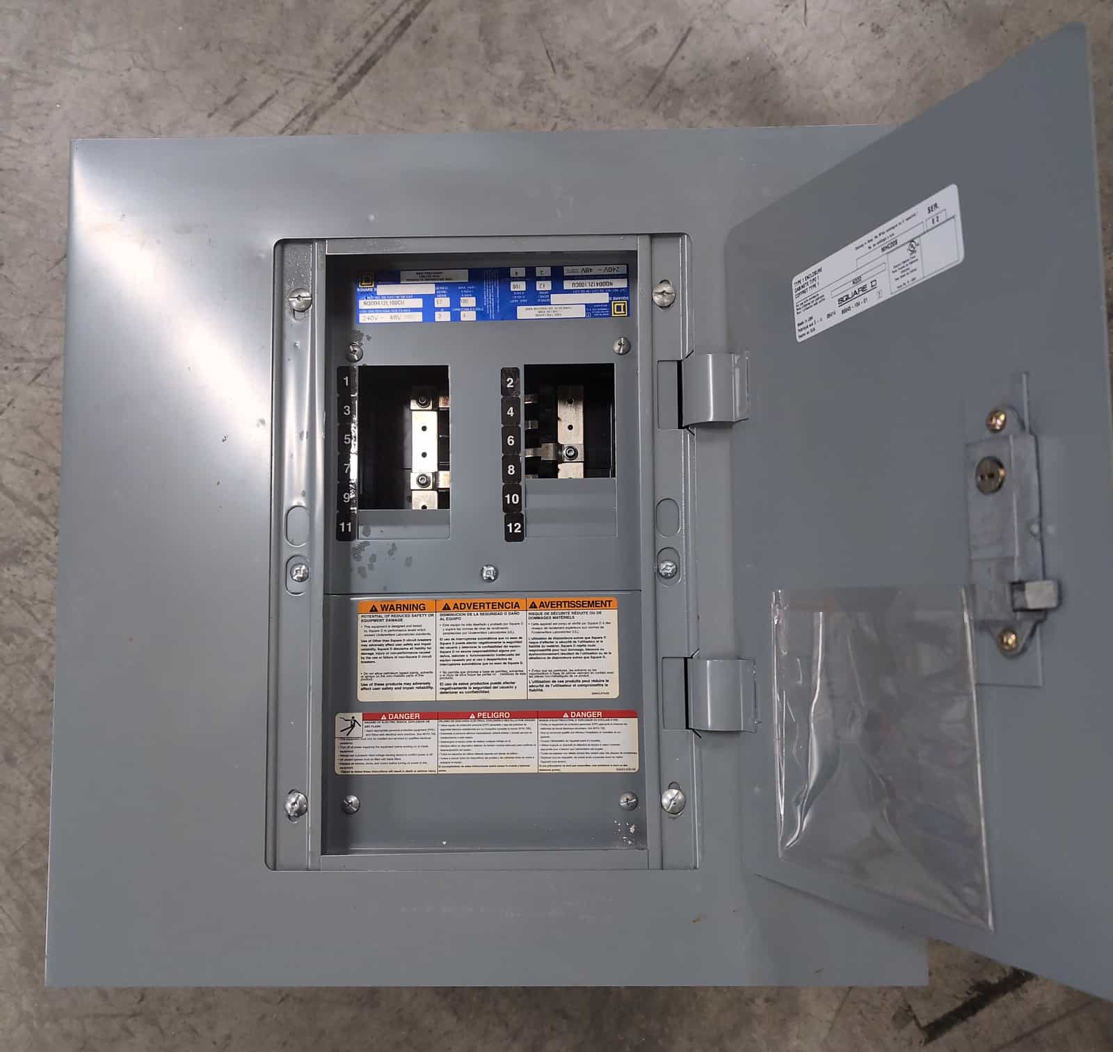 Square D NQOD412L100CU Panel — image 1 of 10