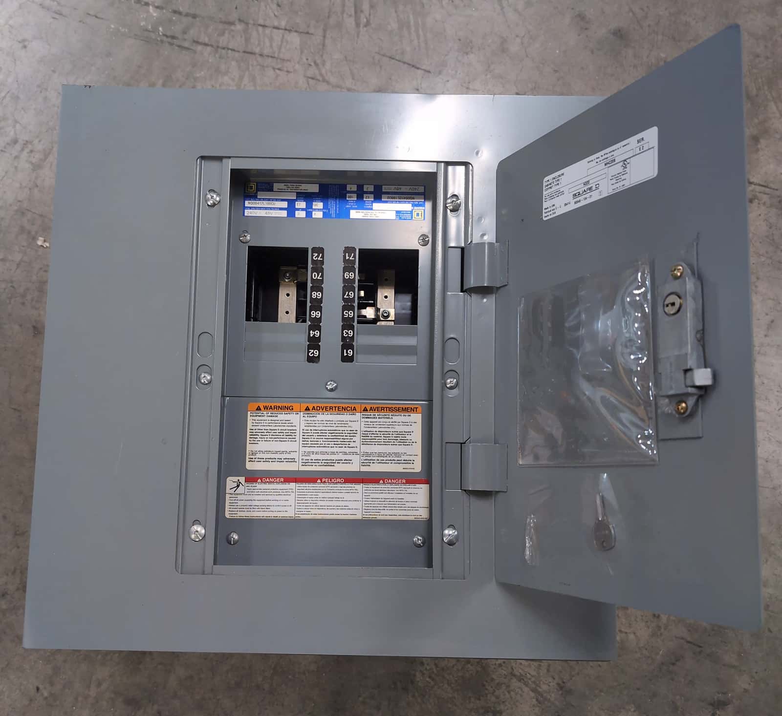 Square D NQOD412L100CU Panel — image 1 of 10